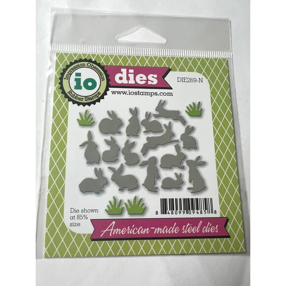 Impression Obsession Steel Dies DIE269-N Rabbits Rubber Stamps - Picture 1 of 2